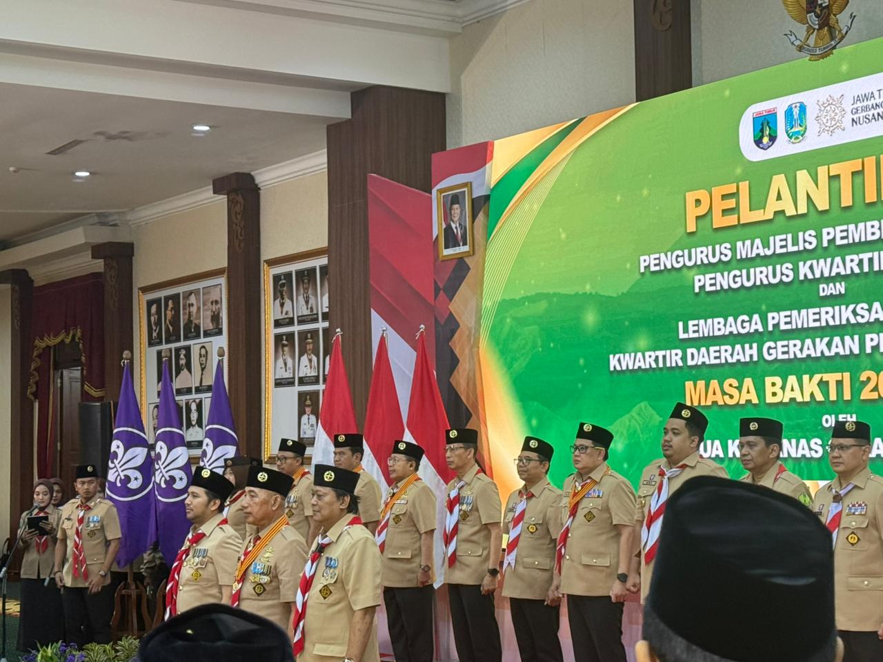KADISPORA HADIRI PELANTIKAN KWARTIR PRAMUKA TINGKAT JATIM 2026